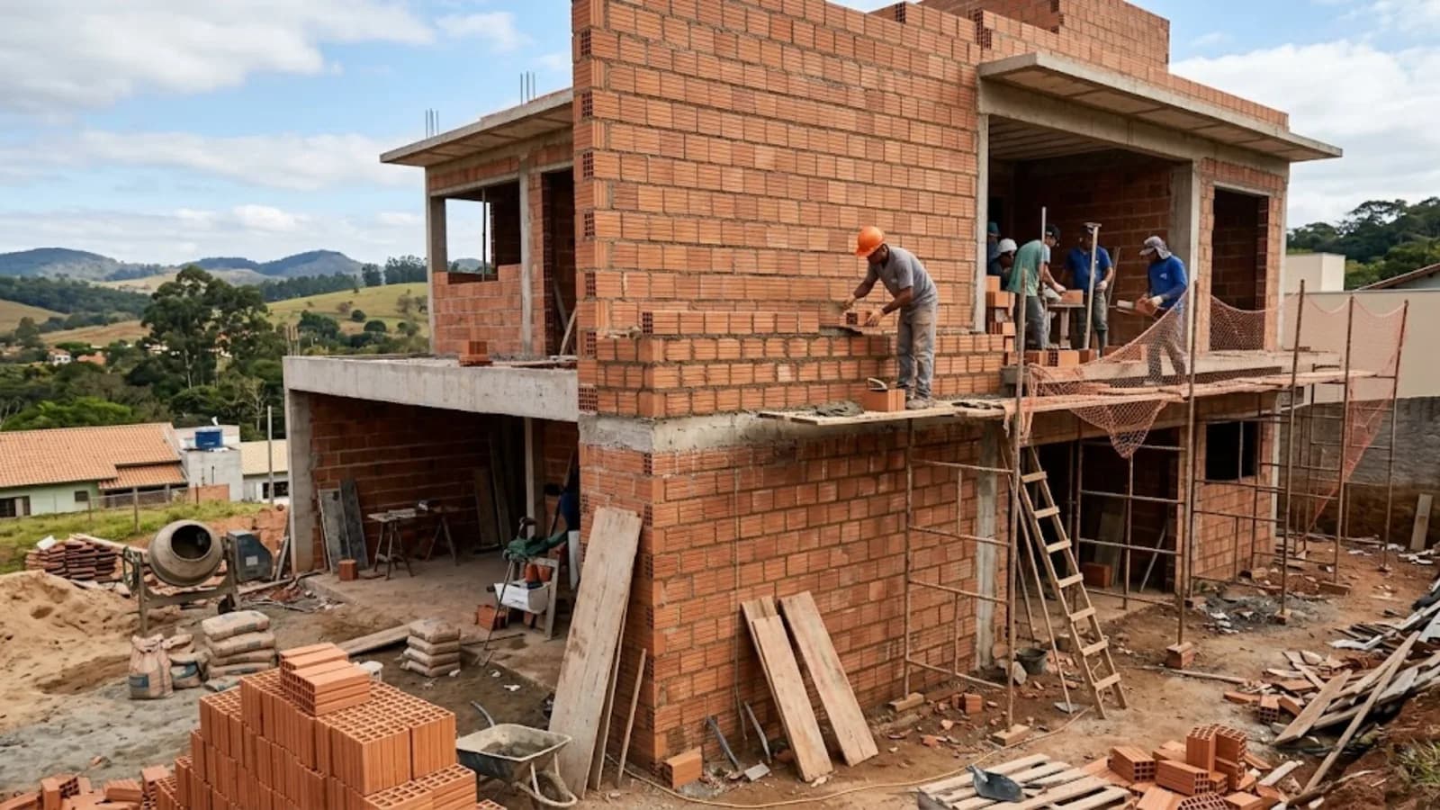 Argamassa: ecológico usa 80% menos