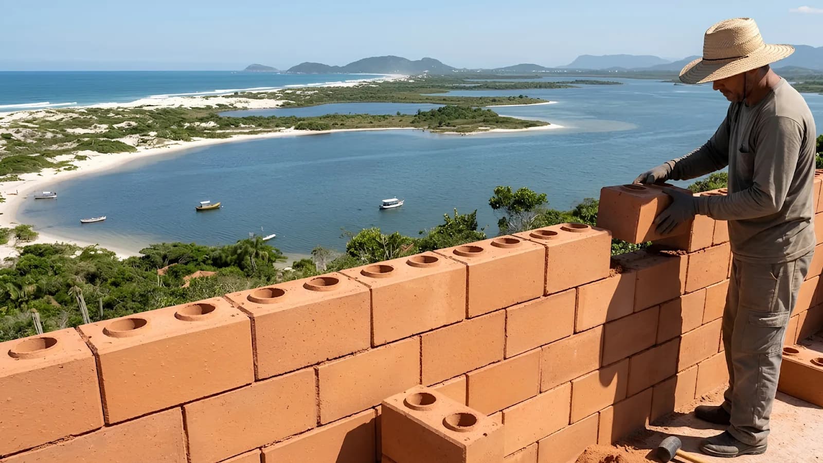 A Regiao dos Lagos esta crescendo e o tijolo ecologico e a escolha certa para quem constroi aqui
